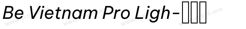 Be Vietnam Pro Ligh字体转换 Be Vietnam Pro Ligh字体转换